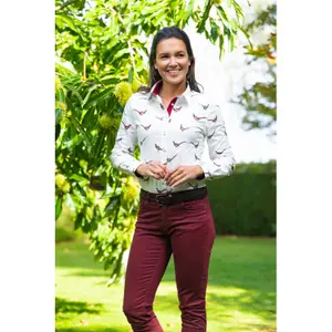 Camisa de algodón estampada para mujer Baleno Laura image-1