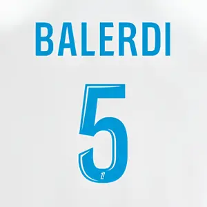 OM Ligue 1 BALERDI #5 2024/26 home jersey printing image-0