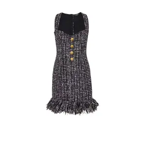 Korte tweed jurk voor dames Balmain