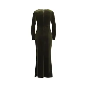 Samtfigurbetonendes Kleid für Frauen Balou Maxi image-1