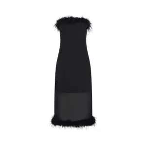 Robe mit Straußfedern Damen Balou