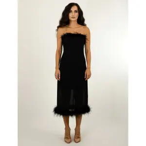 Robe mit Straußfedern Damen Balou image-3