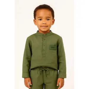 Child Long Sleeve Linen Shirt Balou image-2