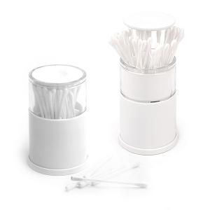 25214-cotton-bud-dispenser-balvi-pop-up-abs-white-10-5x7x7-cm