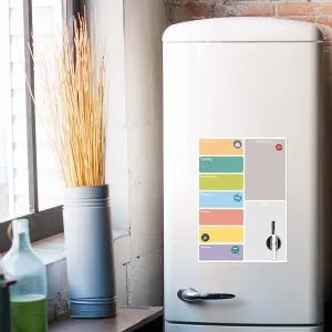 Magnetic fridge board with marker Balvi Week Planner image-2