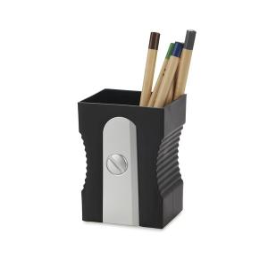 27417-plastic-pencil-holder-balvi-sharpener-black-11-5x8-5x7-4-cm