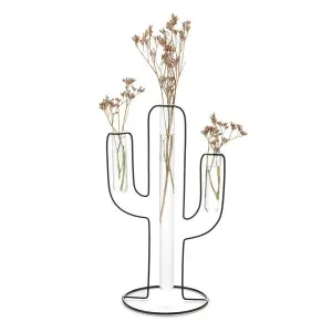 Vaso di vetro Balvi Cactus Silhouette image-1