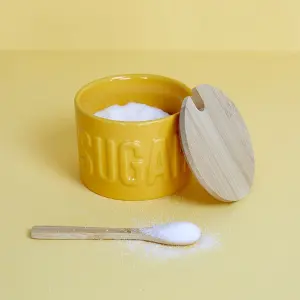 Sugar bowl with lids, ceramic/bamboo Balvi image-1
