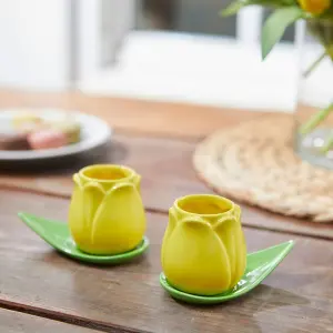 Keramický hrnek na kávu Balvi Tulip (x2) image-1