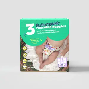 Trio Discovery Washable Nappy Bambino Mio Fête Au Jardin (x3) image-1