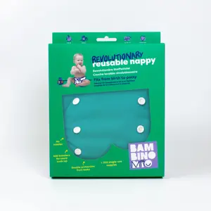 Couche lavable révolutionnaire Bleu sarcelle Bambino Mio image-2