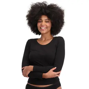 Långärmad T-shirt för kvinnor Bamboo Basics Lara Long Fit (x2) image-0