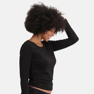 Långärmad T-shirt för kvinnor Bamboo Basics Lara Long Fit (x2) image-2