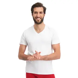 T-shirt με V λαιμόκοψη Bamboo Basics Velo (x2) image-0