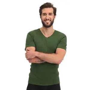 T-shirt με V λαιμόκοψη Bamboo Basics Velo (x2) image-0