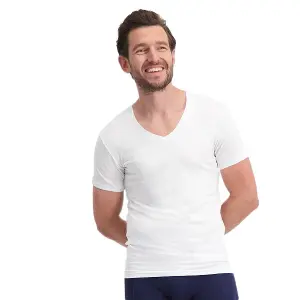 T-shirt com decote em V Bamboo Basics Vinn (x2) image-0