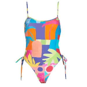 Women's 1-piece swimsuit Banana Moon Roukie Rainbowrush image-0