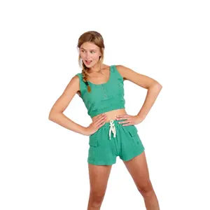 Débardeur crop top femme Banana Moon Cleon Palmas image-0