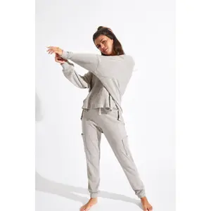 Pantalon de pyjama femme Banana Moon Howard Pebble image-2