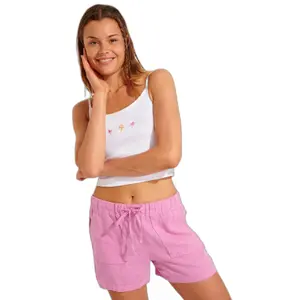 Short Imprimé Banana Moon Taille 38 (M) - Blanc, 100% Polyester, Neuf Avec Étiquette