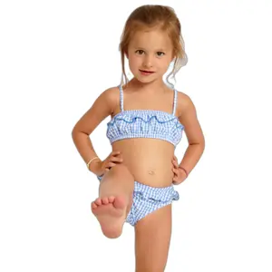 2-piece swimsuit for girls Banana Moon M Tati Retro image-0