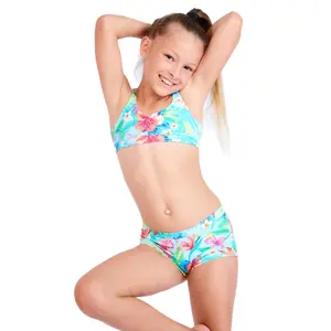 2-piece swimsuit for girls Banana Moon M Bambi Seasalt image-0