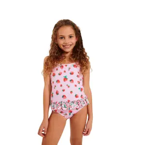 One-piece swimsuit for girls Banana Moon M Leafy Strawberry image-0