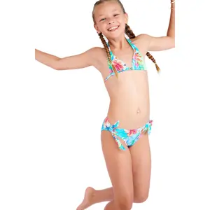 2-piece swimsuit for girls Banana Moon M Pawn Seasalt image-0