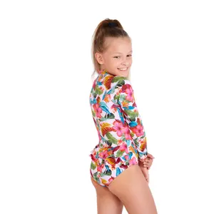 1-piece swimsuit for girls Banana Moon M Splashy Makan image-1