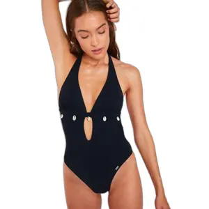 1-piece swimsuit for women Banana Moon Shellina Black image-0