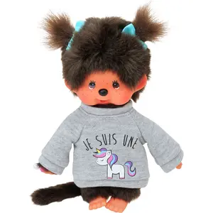 Plush Bandai Monchhichi Sweat Licorne image-1