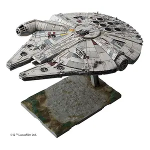 Beeldje Bandai Star Wars Star Wars Episode Vii 1/144 Millennium Falcon image-0