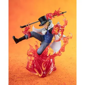 PVC figurine Bandai One Piece Zero Extra Battle Sabo Fire Fist Rook Check