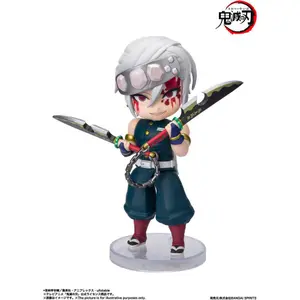 Figurine Bandai Demon Slayer : Kimetsu no Yaiba Figuarts mini Tengen Uzui Sound Breathing image-0