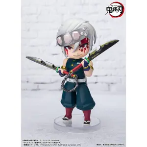 Figurine Bandai Demon Slayer : Kimetsu no Yaiba Figuarts mini Tengen Uzui Sound Breathing image-1