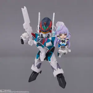 Vehicle with figure Bandai Macross Delta Tiny 31C Siegfried Mikumo Guynemer image-1