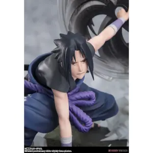 Estátua Banpresto Naruto Shippuden Sasuke Uchiha the Light & Dark of the Mangekyo Sharingan Figuarts Zero image-5