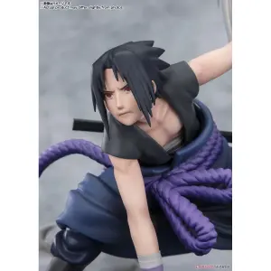 Estátua Banpresto Naruto Shippuden Sasuke Uchiha the Light & Dark of the Mangekyo Sharingan Figuarts Zero image-6