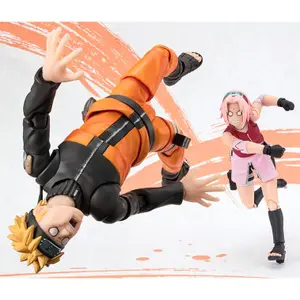 Figurine Banpresto Naruto Shippuden Naruto Uzumaki Naruto OP99 Edition S.H image-4