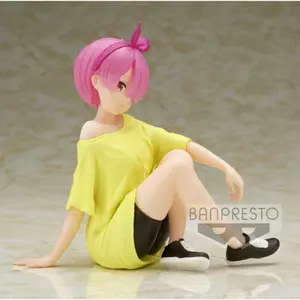 Figurine Banpresto Starting Life In Another World Re:zero Relax Time Ram Training Syle image-1