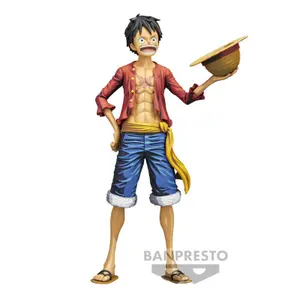 Estátua Banpresto One Piece Grandista Nero D. Luffy Monkey image-0