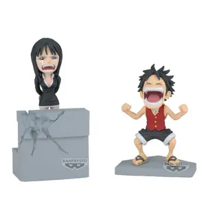 Collectible figurine Banpresto One Piece Luffy & Nico Robin World image-0