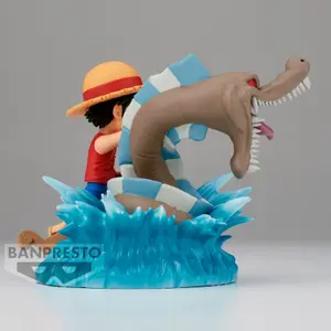Estátua Banpresto One Piece Log Stories Monkey D Luffy vs Local Sea image-1
