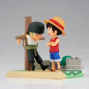 Estátua Banpresto One Piece Log Stories Monkey D Luffy & Roronoa Zoro image-1