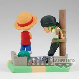 Estátua Banpresto One Piece Log Stories Monkey D Luffy & Roronoa Zoro image-2