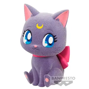 Figurine Banpresto Pretty Guardian Sailor Moon Cosmos The Movie Luna Big Ribbon Fluffy Puffy image-0