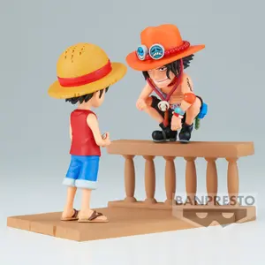 Figurka Banpresto One Piece Monkey D Luffy & Portgas D Ace World Collectable Log Storie image-2