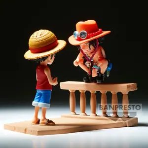 Figurka Banpresto One Piece Monkey D Luffy & Portgas D Ace World Collectable Log Storie image-3