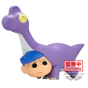 Figurine Banpresto Crayon Shinchan the Movie Brachiosaurus Kazama-kum Our Dinosaur Diary image-0