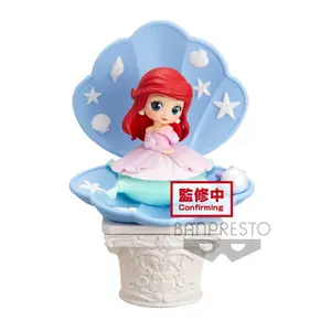 Figurine Banpresto Q Posket Stories Disney Characters Pink Dress Style -Ariel image-0